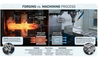 Forging vs. Machining: How to Optimize Cost and Performance