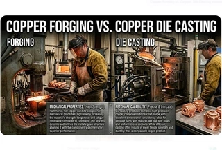 Copper Forging vs. Copper Die Casting: What's the Difference
