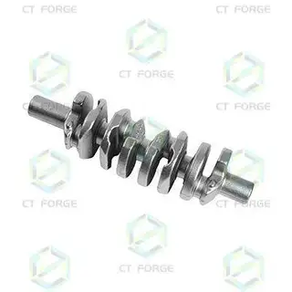 Forged Crankshaft, Carbon Steel ASTM 1045, Automobile Part