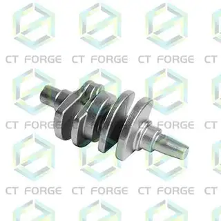 Forged Crankshaft, Carbon Steel ASTM 1045, Hot Forging