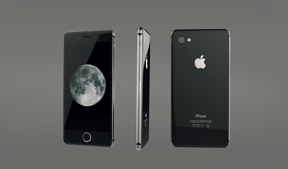 the stainless steel case of IPhone 8