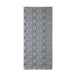 Mini Plastic Lockers, Gray Color