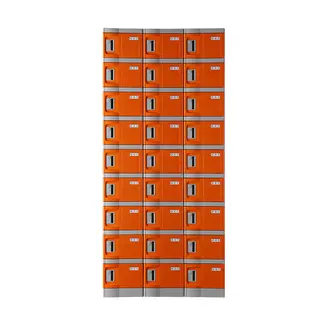 Plastic Lockers, Mini, Orange Color