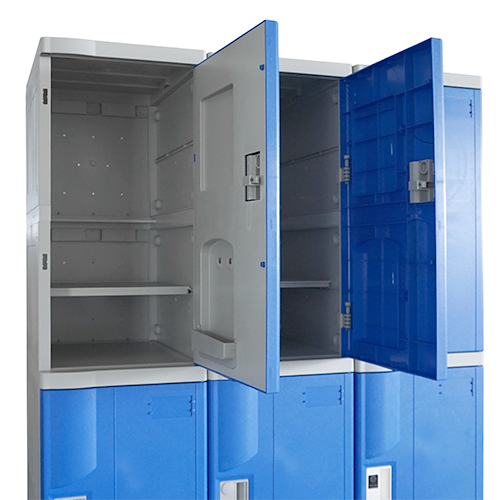 ABS Plastic Storage Lockers, Navy Blue Color China Top Lockers