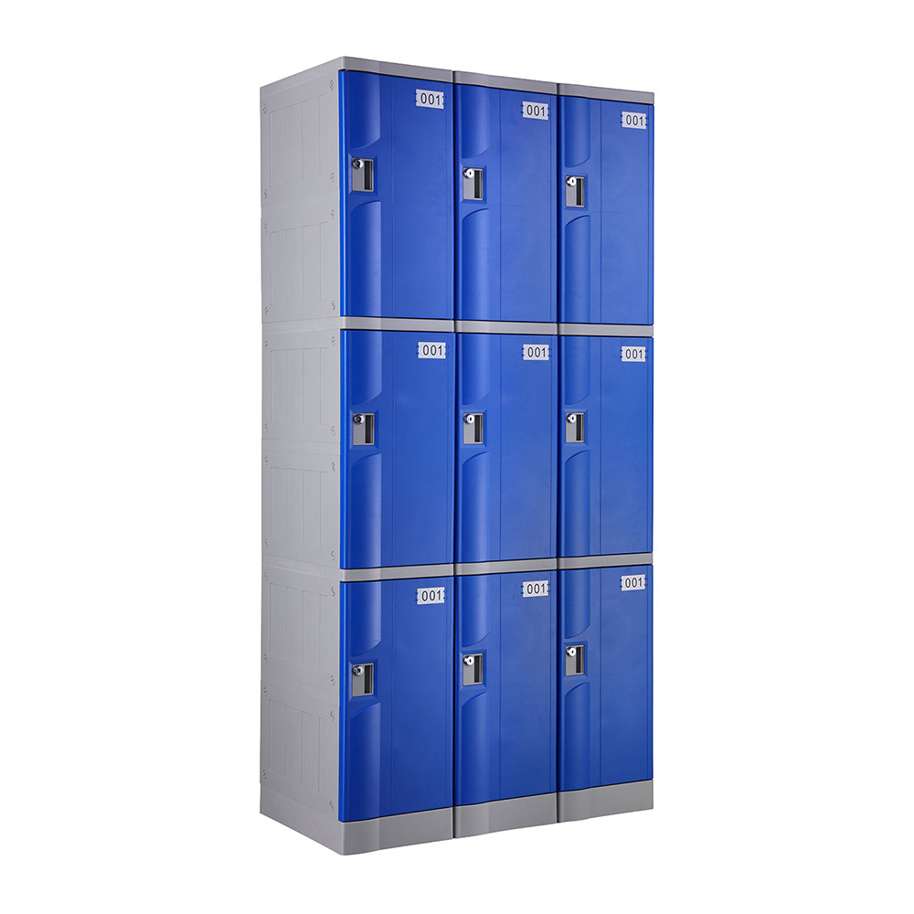 ABS Plastic Storage Lockers, Navy Blue Color