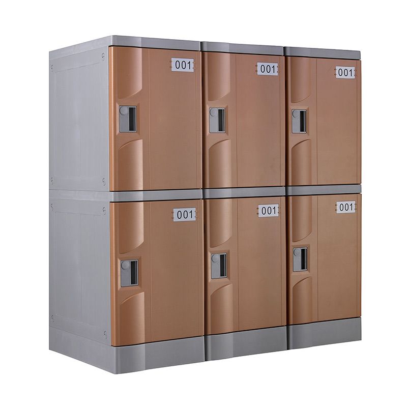 ABS Plastic Gym lockers, Coffee Color