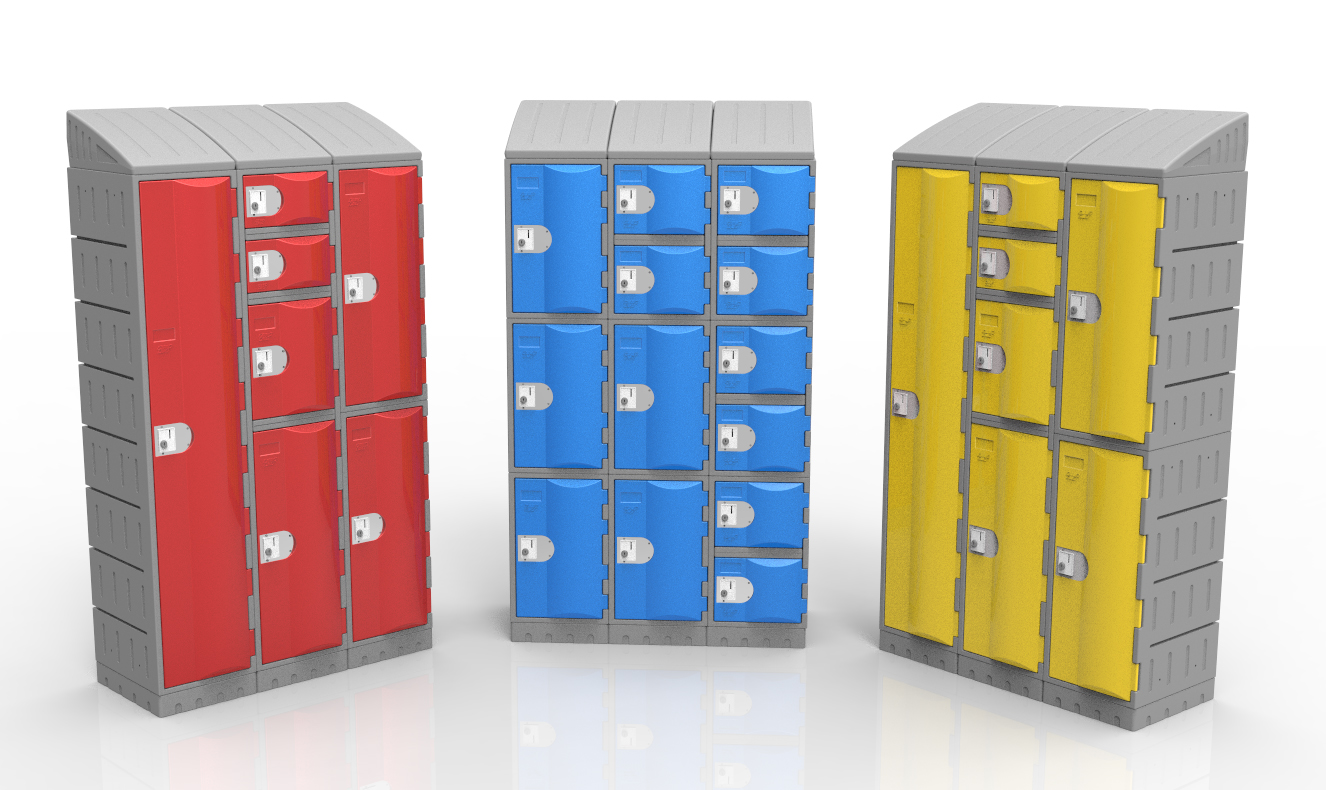 Heavy Duty Plastic Locker, HDPE, Rotomolding, Water Proof