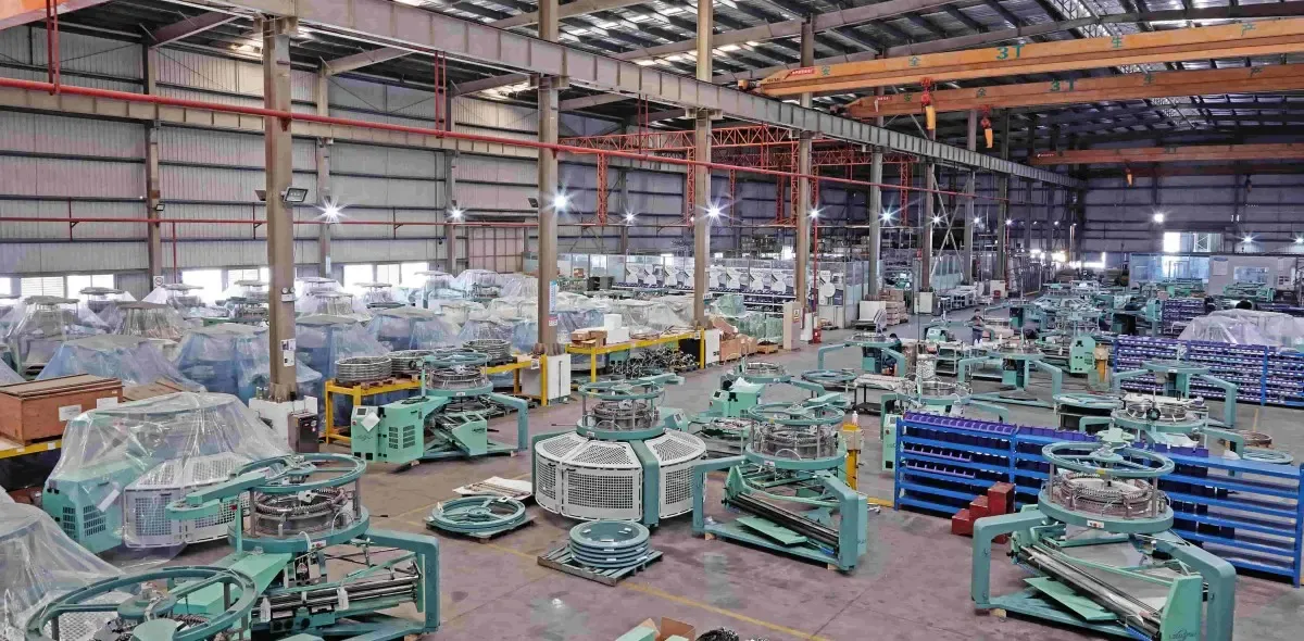 Circular Knitting Machines in Factory