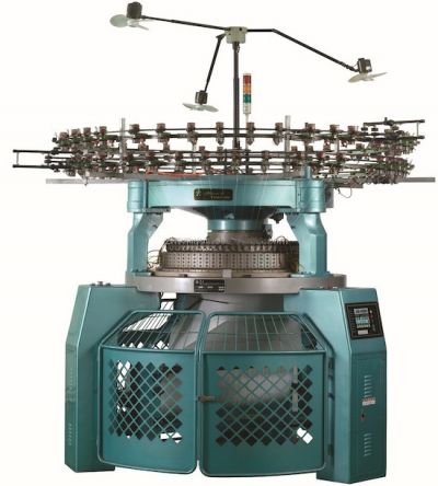 Máquina de tricotar circular plana de doble cara