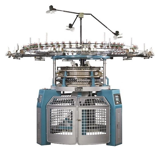 Máquina de tricotar circular jacquard de computador