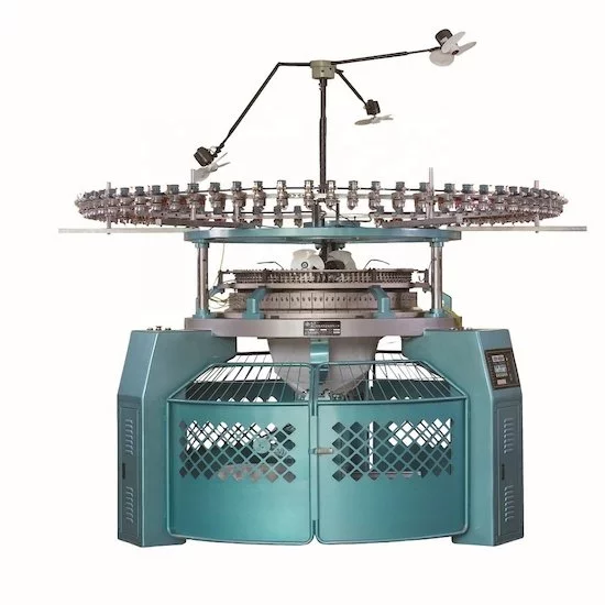 Máquina de tricotar circular de terciopelo simple y de tres hilos