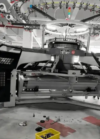 Boss, Check This Out! The YUANDA Open-Width Knitting Machine Is a Monster!
