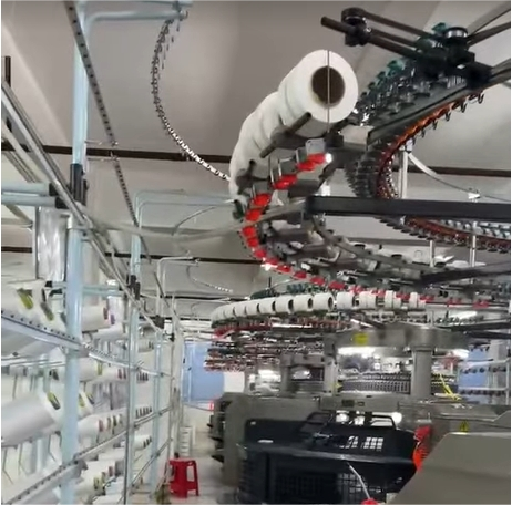 Gran máquina de tricotar circular plana de doble cara