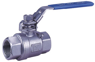 2-PC Screwed End Ball Valve, ASTM A351 