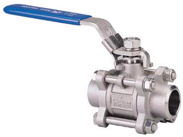 3-Piece Butt Weld End Ball Valve, Floating