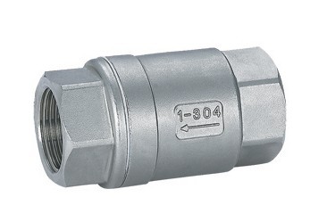 2-PC Double Stem Spring Check Valve, Soft Sealing 