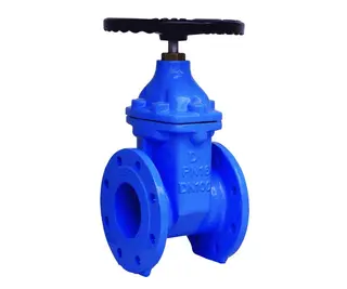 DIN Soft Seat Gate Valve, Non Rising Stem, Pneumatic