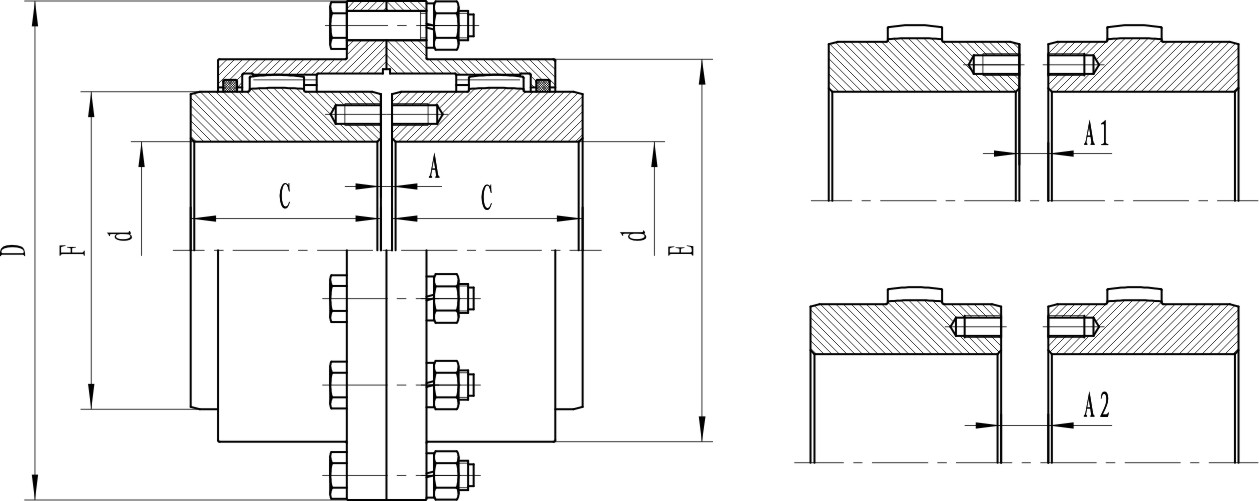 Flange Type Gear Coupling - GAB Type - China Suoda