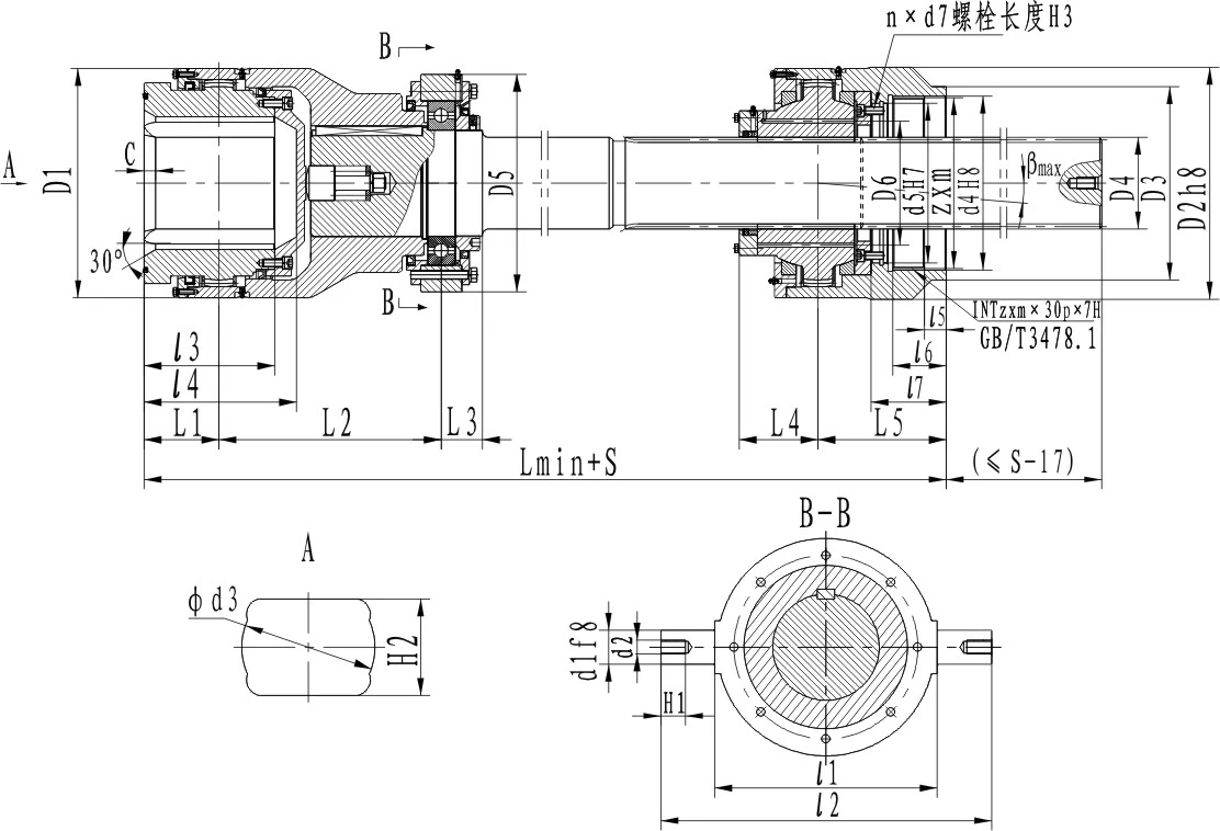 Flanged Steel Type Gear Coupling - GZZ Type - China Suoda