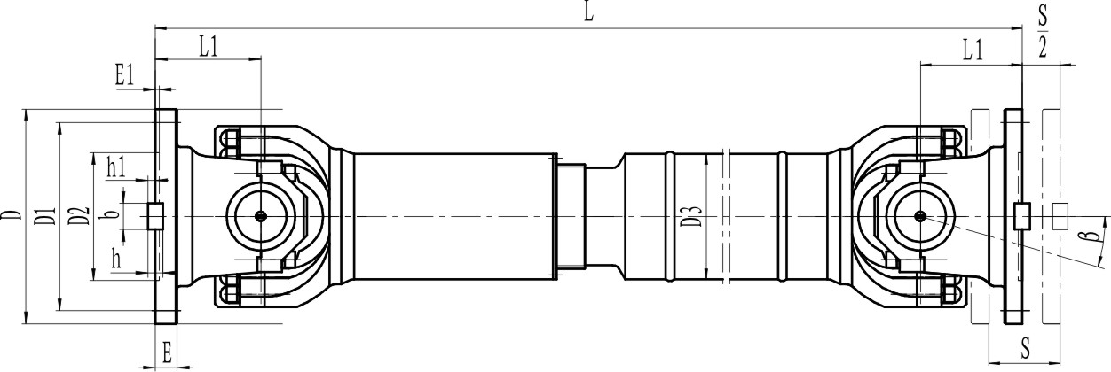Telescopic Long Universal Joint - UPB Type