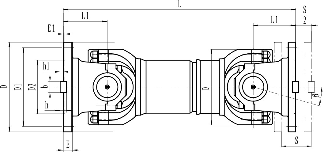 Ultra Short Telescopic U-Joint - UPC Type