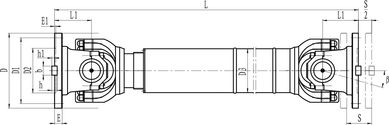 Large Telescopic Universal Joint - UPL Type