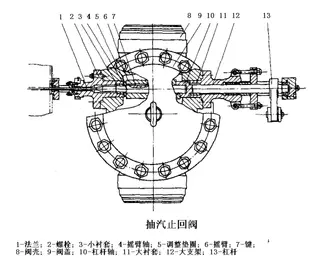 Overhaul of main check valves in power plants