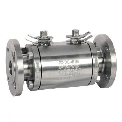 BS 5351 DBB Ball Valve, N08020, PN10, PEEK Seat, Lever Operated, RF