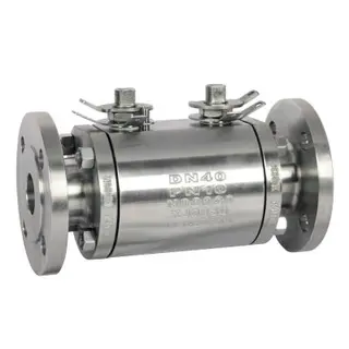 BS 5351 DBB Ball Valve, N08020, PN10, PEEK Seat, Lever Operated, RF