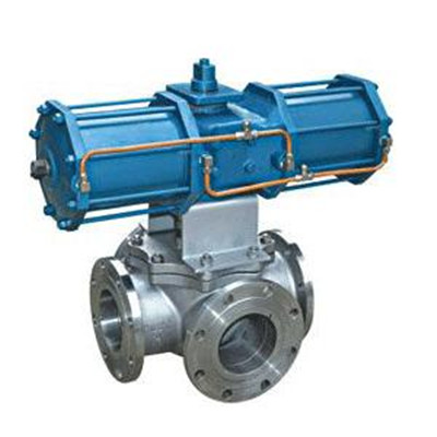 Pneumatic Three way Ball Valve