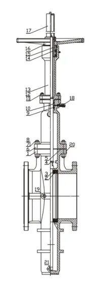 Drawing Slab Gate Valves: API 6D, ASME B12634
