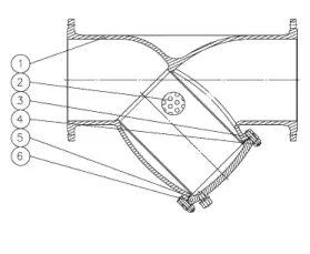 Drawing: Y Strainer, BS 1873, ASME B1634