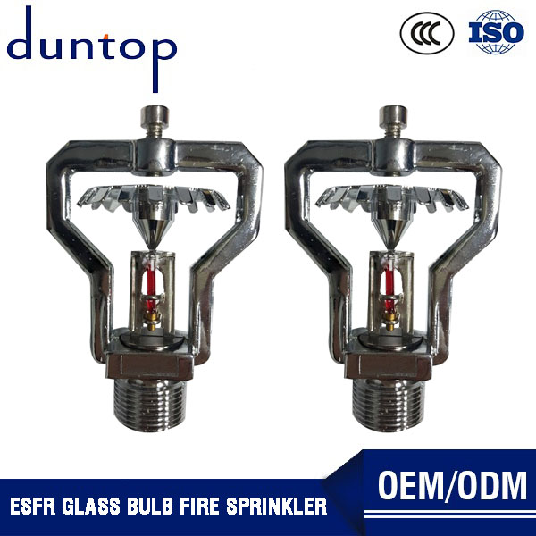 ESFR fire sprinkler with glass bulb
