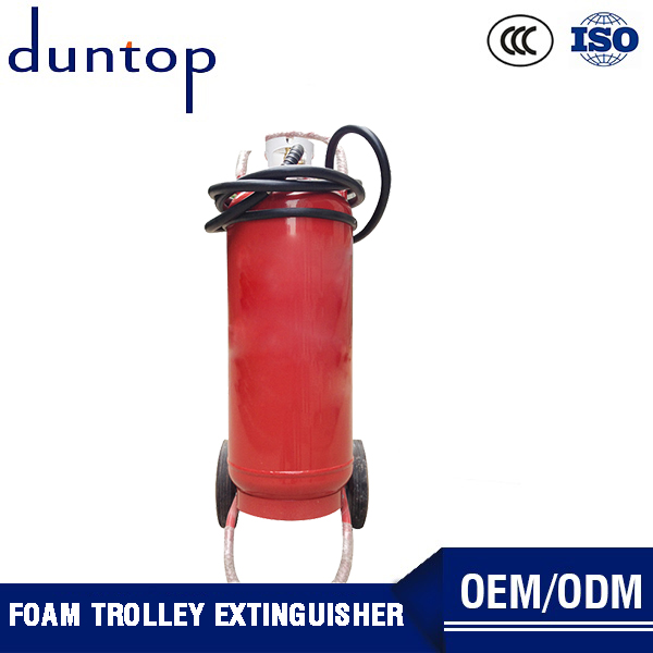 Portable foam trolley fire extinguisher