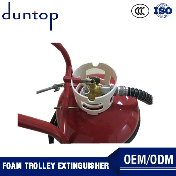 Portable foam trolley fire extinguisher