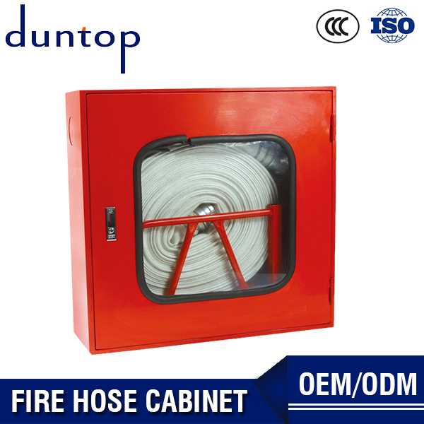 Fire hose box with cabinet