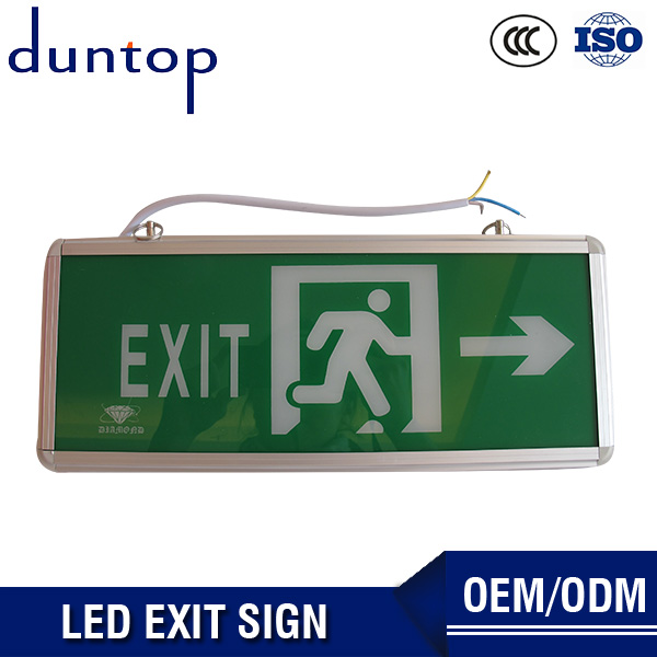Led Fire Emergency Signal Lights Exit Sign With Double Sideds