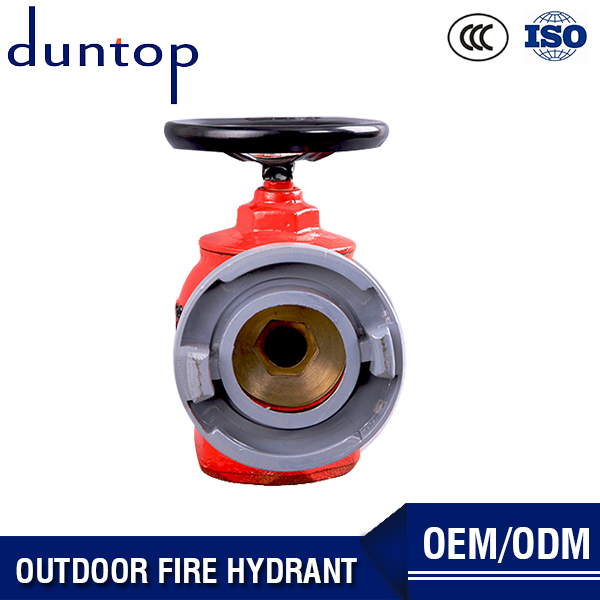 Red Color Outdoor Pillar Fire Hydrant Valve