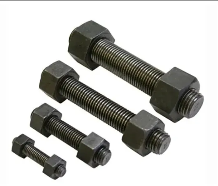 1.1/8" 165mm STUDBOLT/NUTS, XYLAN 1014 COATING COLOUR GREY ZERON 100 FG
