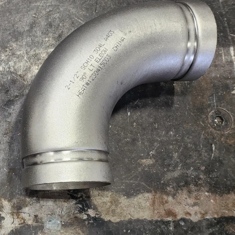 Long Radius Groove x Groove Elbow 2 1/2 INCH SCH10S 90 Degree Stainless Steel A403 WP304L