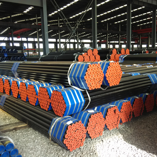 DN80 SCH40 ASTM A53 GR.B Seamless Carbon Steel Pipe PE ASME B36.10M Plastic Thread Protector