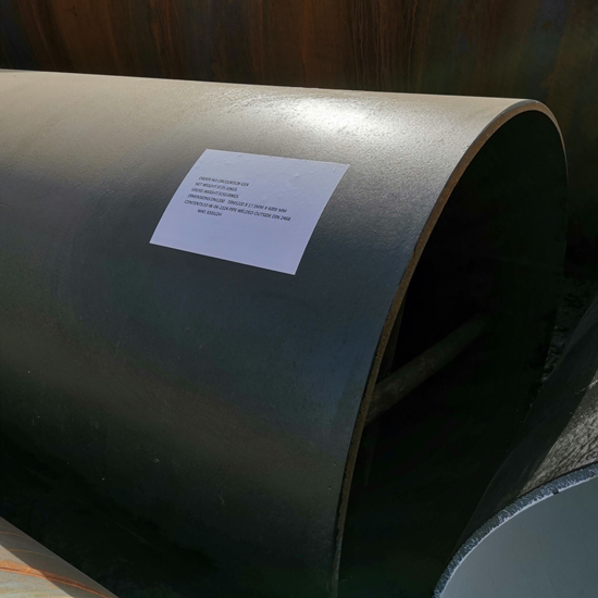 DN1200 SCH STD API 5L Gr B, Black Coated LSAW Carbon Steel Pipe Plain Ends