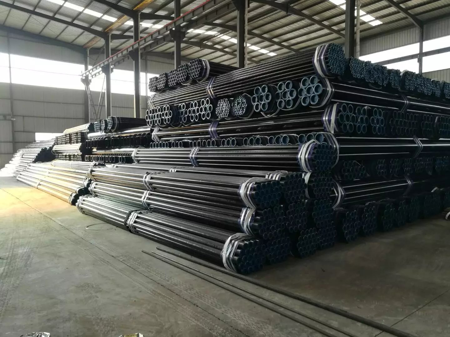 API 5L X65-Q PSL2 Bare Pipe OD 114.3 mm, Thickness 8.56mm, Length 11 - 11.8m