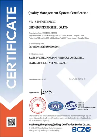 ISO 9001:2015 Certificate