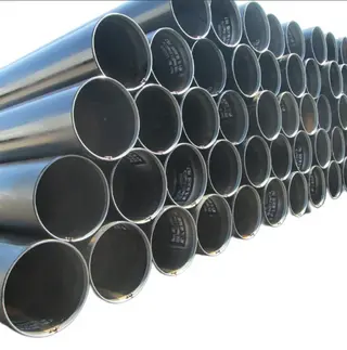 ASTM A53 Gr B, specifications B36.10M, BE ends, in 12-meter lengths Outside diameter: 24”