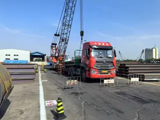 Plates DIN EN 10025 Grade S420 ML Z35 with CE Marking, 9144mm length x 2438mm width x 28mm thickness