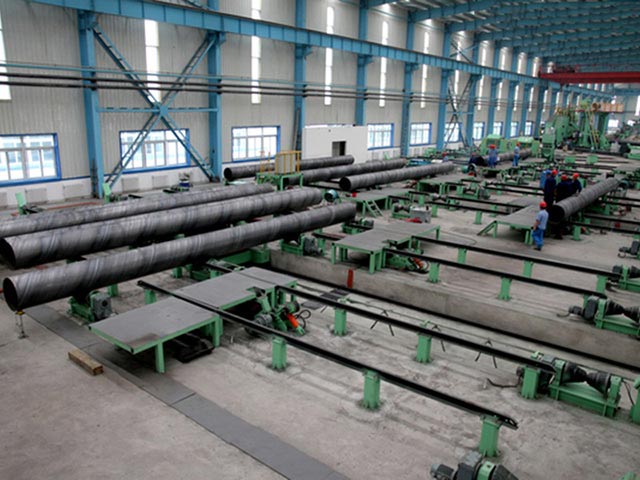 Sprial Welding Steel Pipe Workshop