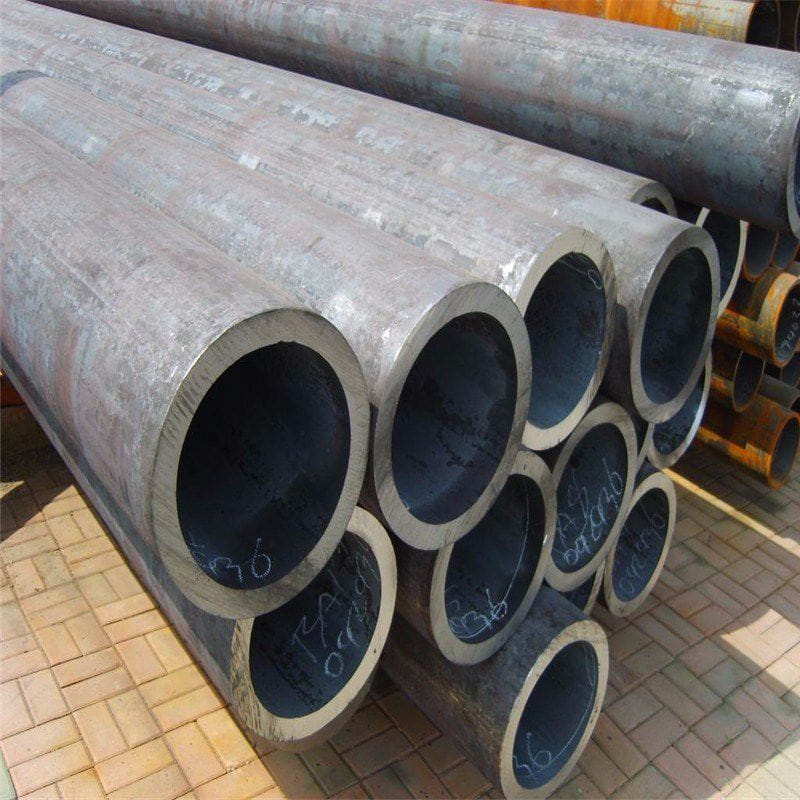 Production process of hot rolled steel pipe