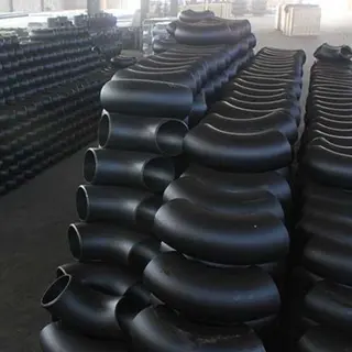 A234 WPB 45 Degree Elbow DN100 SCH STD Black Painting