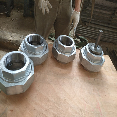 ASTM A105 Hex Union Forged 4 Inch Galvanized